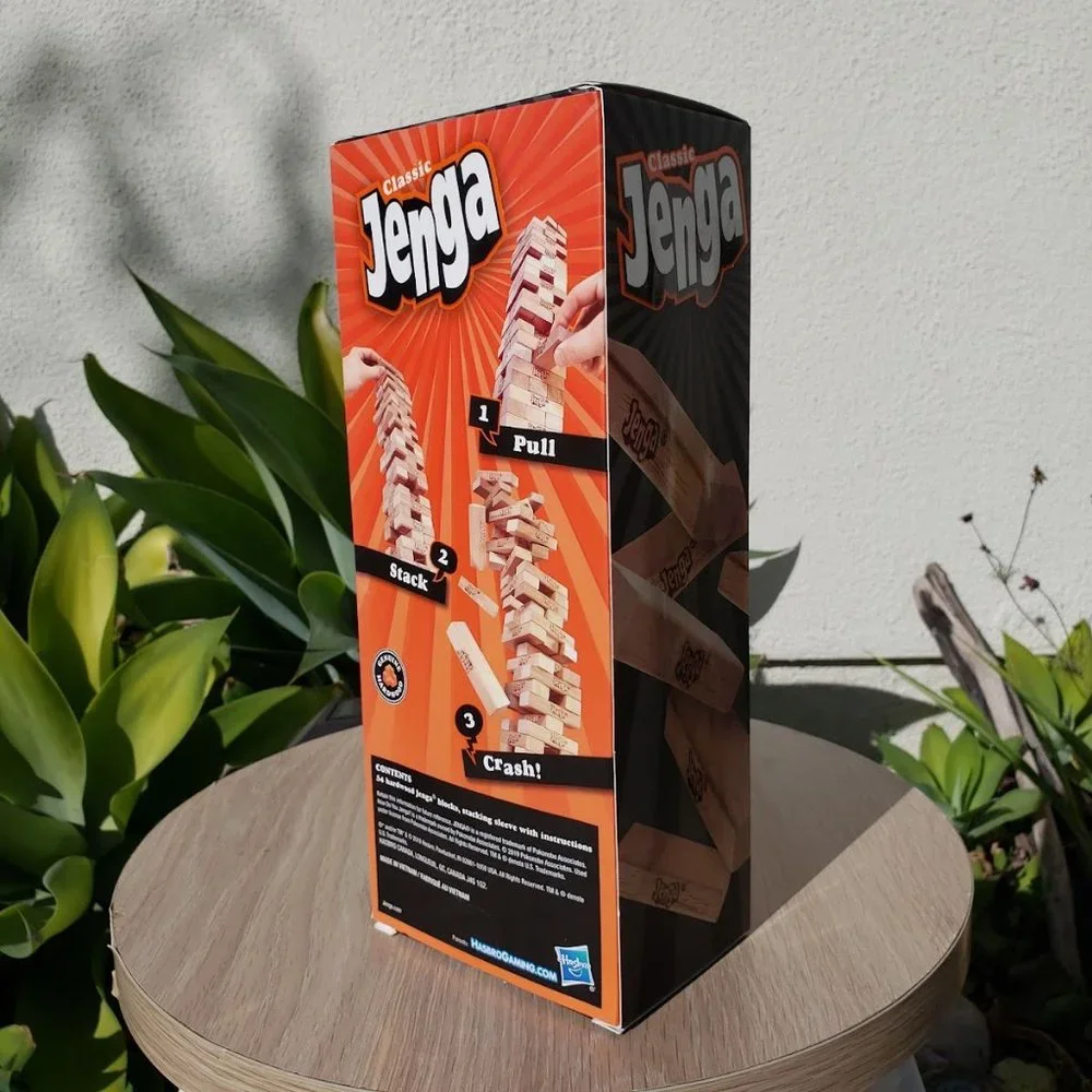 NEW Jenga tower wooden blocks game board game EASTER BASKET GIFT STUFFER New - s